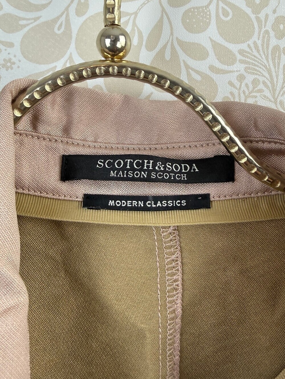Scotch & Soda Tomboy Fit Pink Metallic Safari Shirt Dress - Size - Small - Picture 11 of 11
